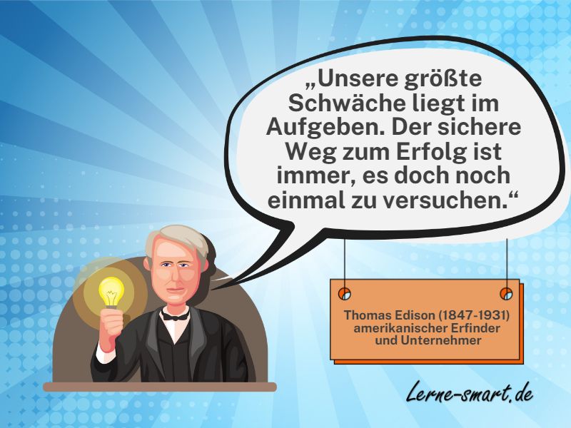intrinsisch motiviert - Zitat Thomas Edison